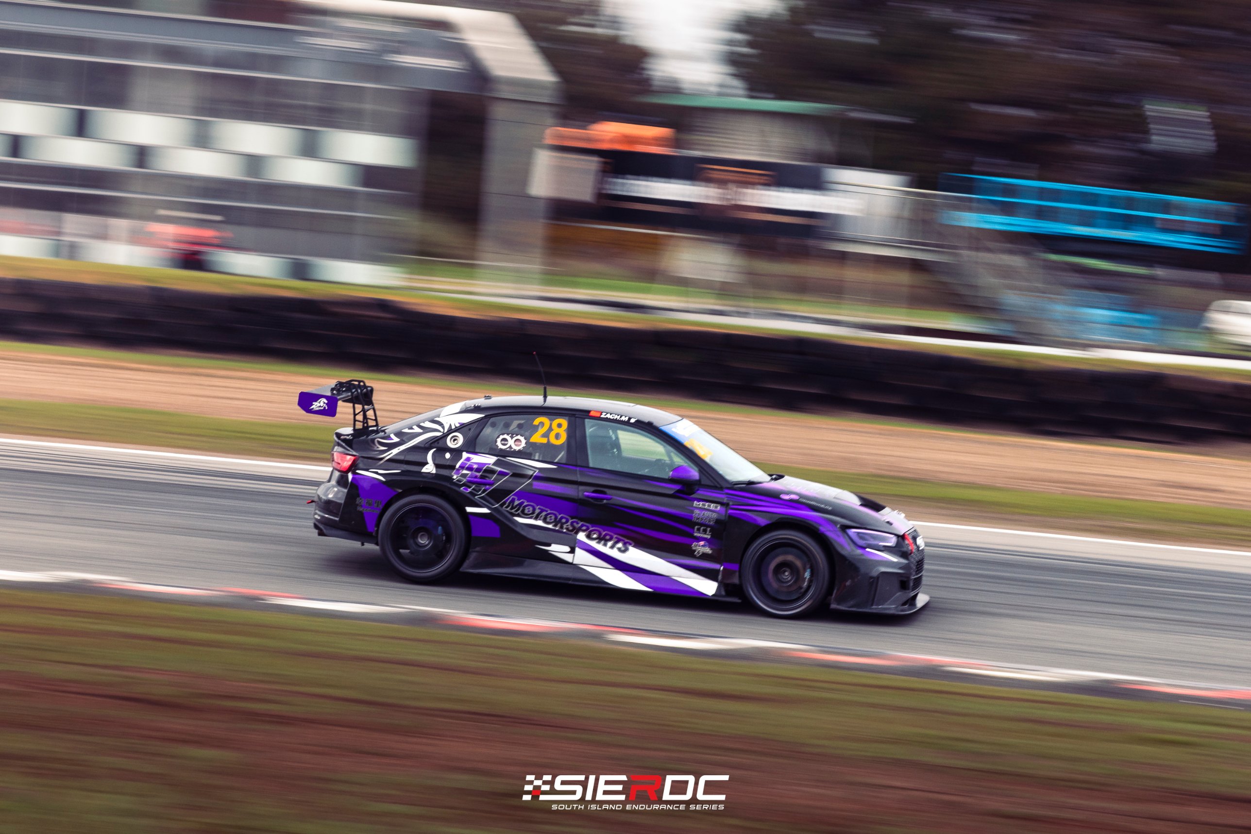 Zach Ming's Audi RS3 LMS #28 at Teretonga