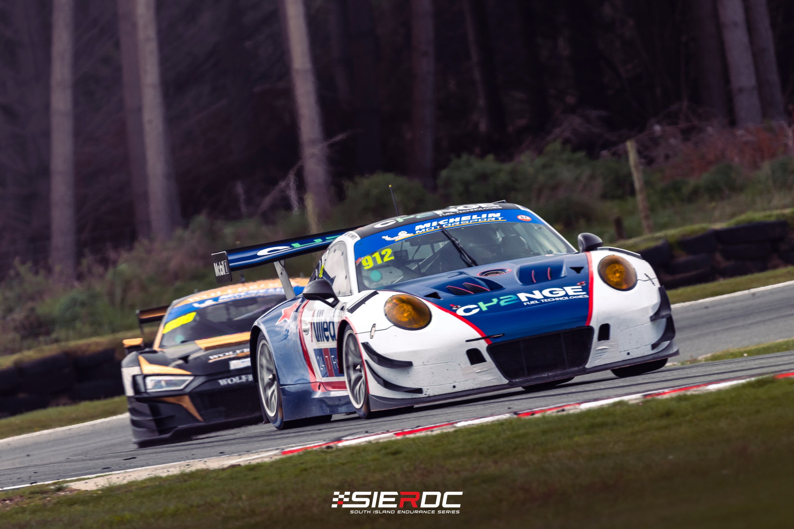 Scott O'Donnell and Chris White Jnr's Porsche #912 at Teretonga