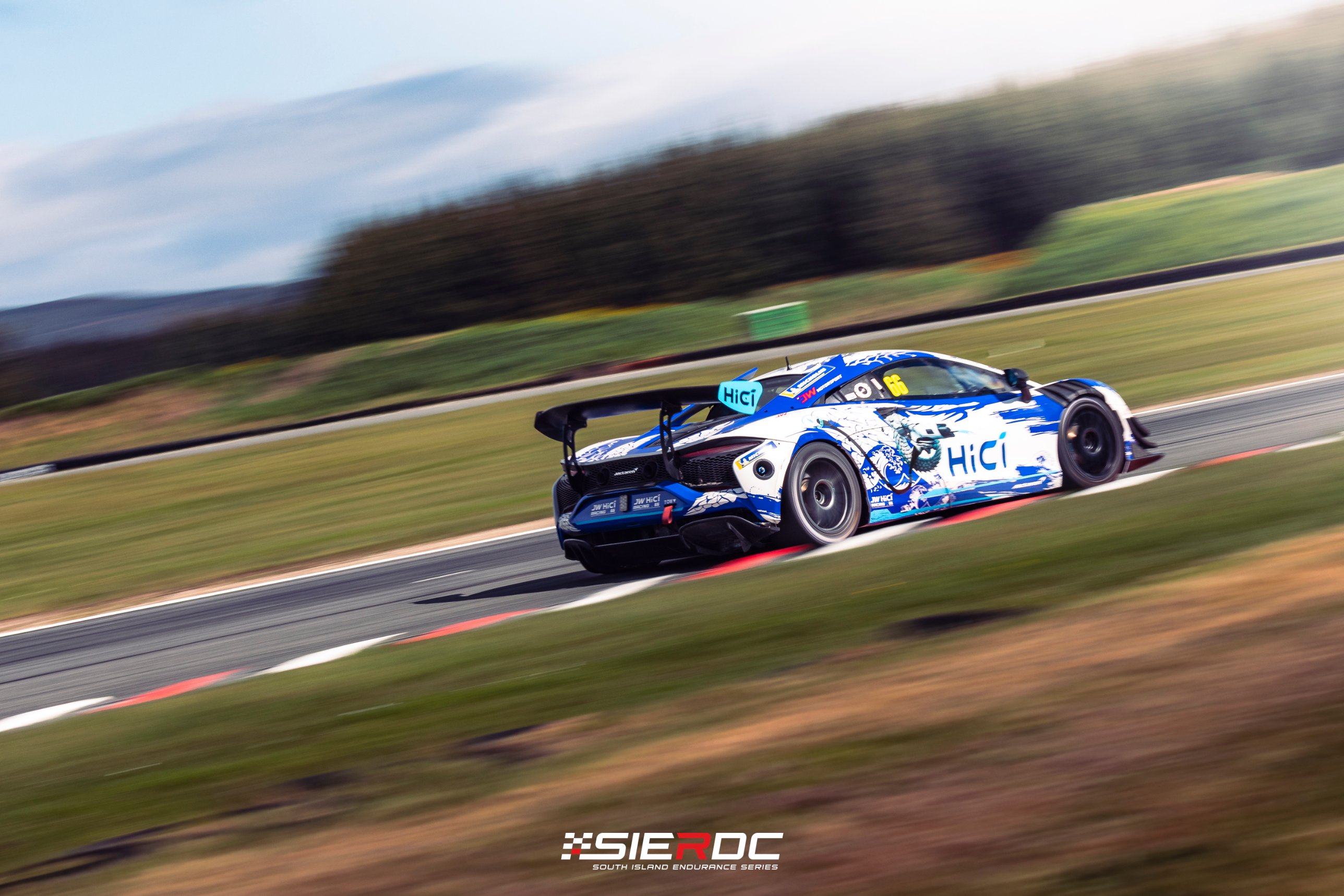 Wei Zhou and Josh Bethune's McLaren Artura GT4 #66 at Teretonga